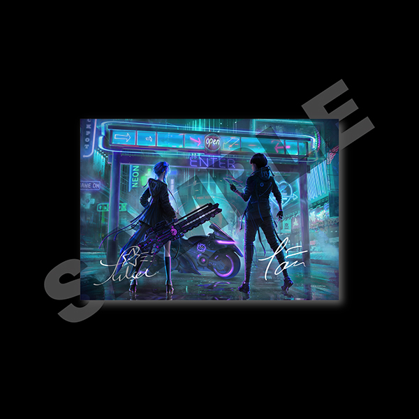 L判ブロマイド(複製サイン&複製オリジナルコメント)